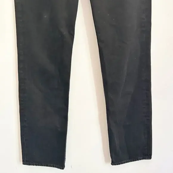 & Other Stories Hi Rise Straight Denim Jeans Black Size 26 - Picture 3 of 7